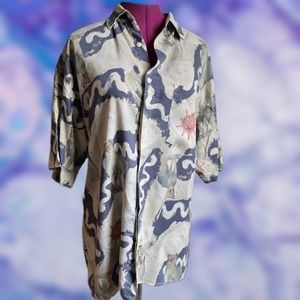 Vintage Short Sleeve Button Down Dad Shirt
